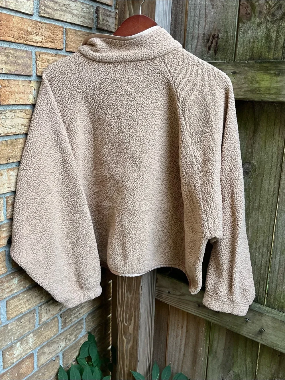 Nike Tan Sherpa Fleece Jacket